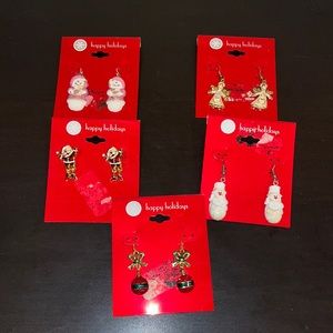 Bundle of holiday earrings